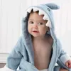 Towels Robes Cotton Baby Robe Bath Towel Cartoon Hoodies Infant Girls Boys Sleepwear Blanket Kids Soft robe Pajamas Clothing 220919