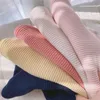Пулвер сплошной цвет маленькие девочки мягкий шерстяный вязаный свитер для детских топ -одежда весенняя осень детские кашемирные пуловер Свитера 220919