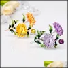 Pins Brooches Daisy Brooch Pins Yellow Flower Marguerite Wedding Lapel Pin Brooches Women Mens Fashion Jewelry Drop Delivery 2021 Dhs Dhmut