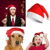 Christmas Hats for Adult Kids Red Santa Claus Cap Woman Men Men Boys Girls Merry Party Navidad dostarcza HH22-300