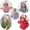 Towels Robes 06Y Children Animal Boys Girls Cotton sleepwear Baby Bathrobe Romper kids Home wear Hooded Bath Towel Cartoon 220916