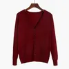 Women s Knits Tees Female Coat Tops Knitted Long Sleeve V Neck Solid Color Loose Size 3xl 6xl Casual Crochet Woman Cardigan Sweater 220919