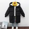 Down Coat Boys Jackets Girls Winter s Children Baby Thick Long Kids Warm Outerwear Hooded Snowsuit Overcoat Clothes 220919