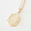 Pendant Necklaces Orthodox Fashion Religion Jewelry Trendy 585 Rose Gold Color Women Necklace