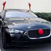 インテリアデコレーショントナカイクリスマス装飾車の車両ノーズホーンコスチュームセットアンチラーレッドクリスマスデコレーションキット