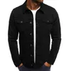 Men's Jackets Red/Green/Black/White/Brown Men's Hip-Hop Ripped Denim Jacket Fashion Casual 3XL