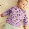 Pullover varumärkeskvalitet Terry Cotton spädbarn brud barn tröja blus tee flickor tröja hoodies barn kläder baby flicka kläder 220919