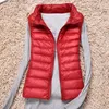 Damesvesten herfst winter dames ultra licht omlaag vest witte eend jas dames mouwloze vest plus maat 4xl 220916