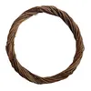 Decorative Flowers Hanging Wreath Spiral Soil Vine Ring Rattan Garland Brown DIY Chirstmas Home Door Hand Woven 1pcs For Party Decoration