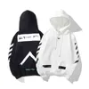 Herren Hoodies Freunde Hoodie Sweatshirts Off Style Trendy Fashion Sweater Painted Arrow Crow Stripe Loose Hoodie und Damen