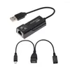 Ethernet -adapter USB -kabel Minska buffring f￶r Fire Stick 2 / TV 3