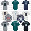 GlaThr 11 Edgar Martinez 2019 Baseball Hall of Fame Herren-Baseballtrikot mit Ruhestands-Patch