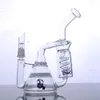 Heady BIO Beaker Bong Handmade Sprial Narghilè Fliter Perc Glass Bubbler Coil Honeycomb Percolator Recycler Water Pipes Oil Rigs per fumare con 14mm Joint