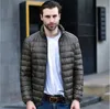 Hombres Abajo Parkas Otoño Invierno Ultraligero Hombres Abajo Chaqueta Hombres Pato Blanco Abajo Gran Tamaño Chaqueta Casual Hombres Abrigo Sobretudo Masculino Casaco 220919