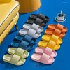 Slippers eva dik platform badkamer home vrouwen mode zachte sole indoor dia's mannen sandalen 2022 zomer niet-slip slippers flops