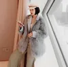 Femmes fourrure mode luxueux Faux manteau femme automne hiver PU couture Imitation veste femmes 2022 à manches longues grande taille