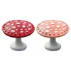 Decorative Objects Figurines Mushroom Earring Holder 26 Holes Earrings Storage Rack Display Home Desktop Ornament Stand Resin Organizer Decor Jewer Q4P5 220919