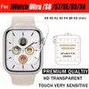 Zeer duidelijke transparante zachte schermbeschermer voor Apple Watch Iwatch Ultra S8 S7 SE S6 S5 49 45 41 40 44 38 42 Unbreakable Membrance