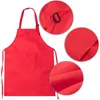 Aprons 8-Piece Children's and Chef Hat Set Adjustable with 2-Pocket Kitchen 220919