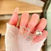 False unhas 24pcs Peach Love Wear Long Parágrafo Manicure Manicure Patch economiza tempo prego vestível para meninas PA