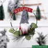 Christmas Decorations Decoration Wrought Iron Wreath Dwarf Doll Door Hanging Tree Pendant Year Festive Supplies