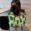 Avondtassen dames canvas schoudertas winkelen hoge capaciteit boeken boeken katoenen doek handtassen tote voor meisjes 2022 casual