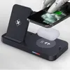 Qi 15W TypeC PD18W Fast Charger Stand 4 in 1 Wireless Charger for Apple iPhone Samsung Huawei Mobile Phone Earphone Watch9144459