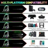 Cuffie EKSA E1000S Cuffie da gioco Gamer Cuffie stereo cablate da 3,5 mm con microfono Cancellazione del rumore Luce RGB per PC / PS4 / Xbox One T220916