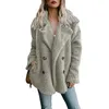 Dames bont faux jocoo jolee dames casual teddy jas vrouwelijke herfst winter warme zachte donzige fleece jassen uit het deler worden oversized 220919