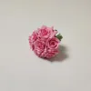 Decoraci￳n de Navidad Ang Decoraci￳n de bodas Flores Sala de estar Artificial Flower Housing Ornnaments 7 Rosas de amantes y cuerno rosas