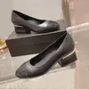 Nowe buty dla kobiet oryginalne skórzane 4,5 cm szorstkie obcasy wiosna jesień luksusowe designerskie buty pompki obuwie Size35-40