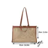 Shoulder Bags Briefcases Beach Handbag Fashion Luxury Brand Designer Woven Straw Bag Large capacity Tote Female Shopping Clutch Summer Work