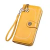 HPB Factory Spot Oil Wax Wax Wallet Womens Long Phone Bag Bag Leath