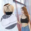 Yoga -outfit sexy top dames sport beha hoge impact voor gym fitness vrouwelijke pad sportkleding tank push up bralette naadloos elastic