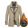 Men's Trench Coats Autumn Fashion Men's Coat Male Blazer Design Business Casual Suit Jacket Winter Thick Warm Windbreaker Plus Size 8XL