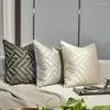 Pillow DUNXDECO Cover Decorative Case Simple Luxury Geometric Jacquard Modern Room Sofa Chair Bedding Coussin