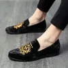 Luxury Suede Men's Dress Shoes Brand Designer Denim Overshoes Brogues Business Leather Strap Embroidery Size Plus 38-45