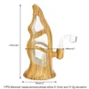 喫煙水パイプ木製の形状から軽いガラスの水ギセルスモークアクセサリー