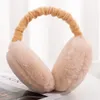 6Pcs Winter Warm Ear muffs Portable Foldable Hamburger Ear Cover Fashion Outdoor Male Female Plush EarMuffs