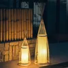 Golvlampor kinesiska bambu ledde stående för vardagsrum dekorativa lampor lampara de pie lampa