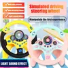 DIECAST MODEL CAR ELTRIC Simulation Teedering Wheel Toy Baby Kids Musical التعليمية COPILOT JAINT مع ألعاب صوتية خفيفة 220919