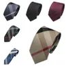 Plaid Neck Ties For Men Women 7cm Polyester Silk Business Skinny Slim Narrow Bridegroom Party Dress Wedding Necktie286A3414201158e