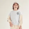 Pull SS Enfants Patchwork Designer Sweat Super Mode Garçon À Manches Longues Printemps Tops Lâche Sport Sweats Enfant Vêtements 220919