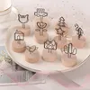 Party Supplies Round Wood Note Bildram Tabellnummer Bröllop Po Clip Memo Namn Kort Pendant Holder SN4694