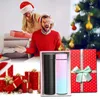 Bottiglie d'acqua Thermos in acciaio inossidabile intelligente Visualizzazione della temperatura Bottiglia d'acqua intelligente Boccette per vuoto Thermos Tazza da caffè Regali di Natale 220919