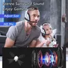 سماعات الرأس لـ PS4 PS5 Gamer Gamer PC Laptop Stereo Bass Headphones Wired Wired With Microphone for Phone Tablet Kids Boys Gift T220916