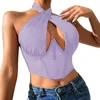 Intimo modellante per il corpo da uomo Cappella interna Reggiseno in pizzo senza spalline Canotta in raso Crop Bustier Sheer Camicetta casual Top Mini indumento