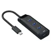 Yüksek Hızlı 4 Port USB 3.0 CHB037 Taşınabilir Kompakt Hub Adaptörü PC Dizüstü Bilgisayar HGIH QUANLITY