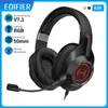 Headset 2022 Eduifier G2II Gaming Headset Gamer hörlurar Wired Headset 50mm Driver 7.1 Surround Sound RGB Light Noise Refering T220916