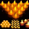 Velas 36pcs LED Warm White LED sem chama Bateria Operada como Luz de ch￡ artificial em movimento para festa de anivers￡rio 220919